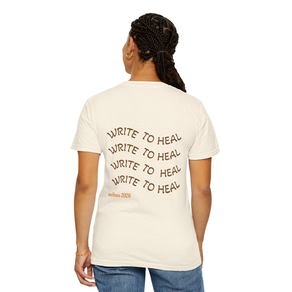 Every Warrior Wellness T-Shirt — “Write to Heal” Mental Health Awareness Tee