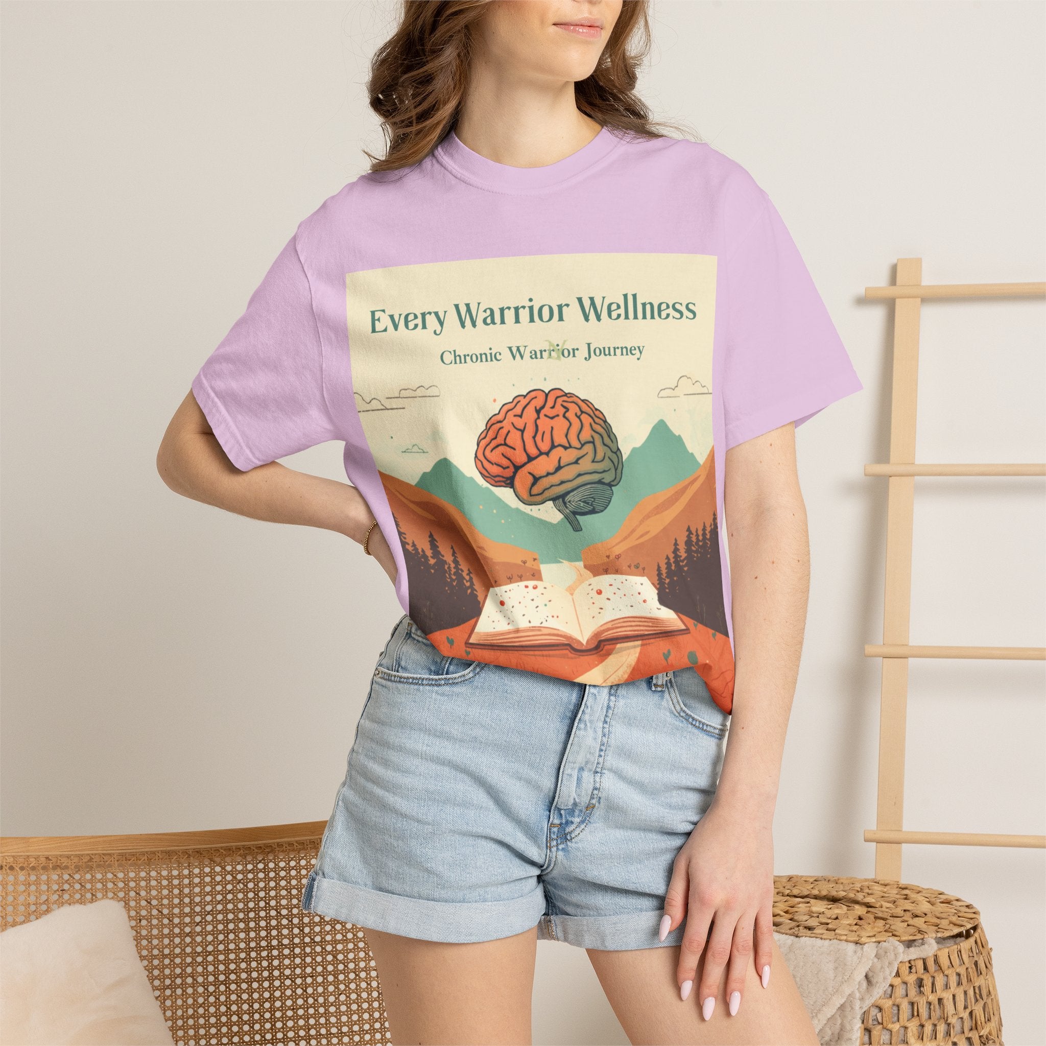 Every Warrior Wellness T-Shirt — “Write to Heal” Mental Health Awareness Tee