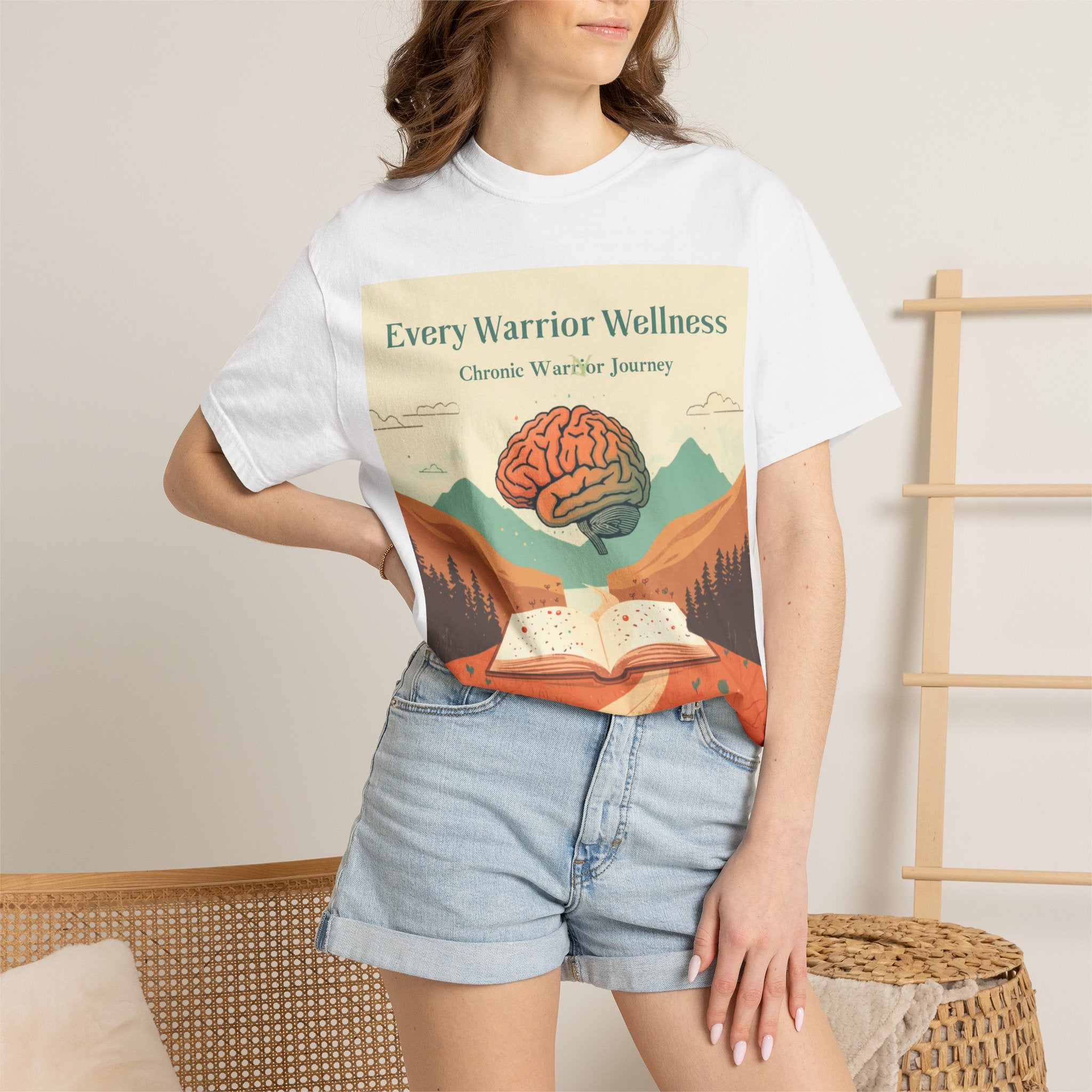 Every Warrior Wellness T-Shirt — “Write to Heal” Mental Health Awareness Tee