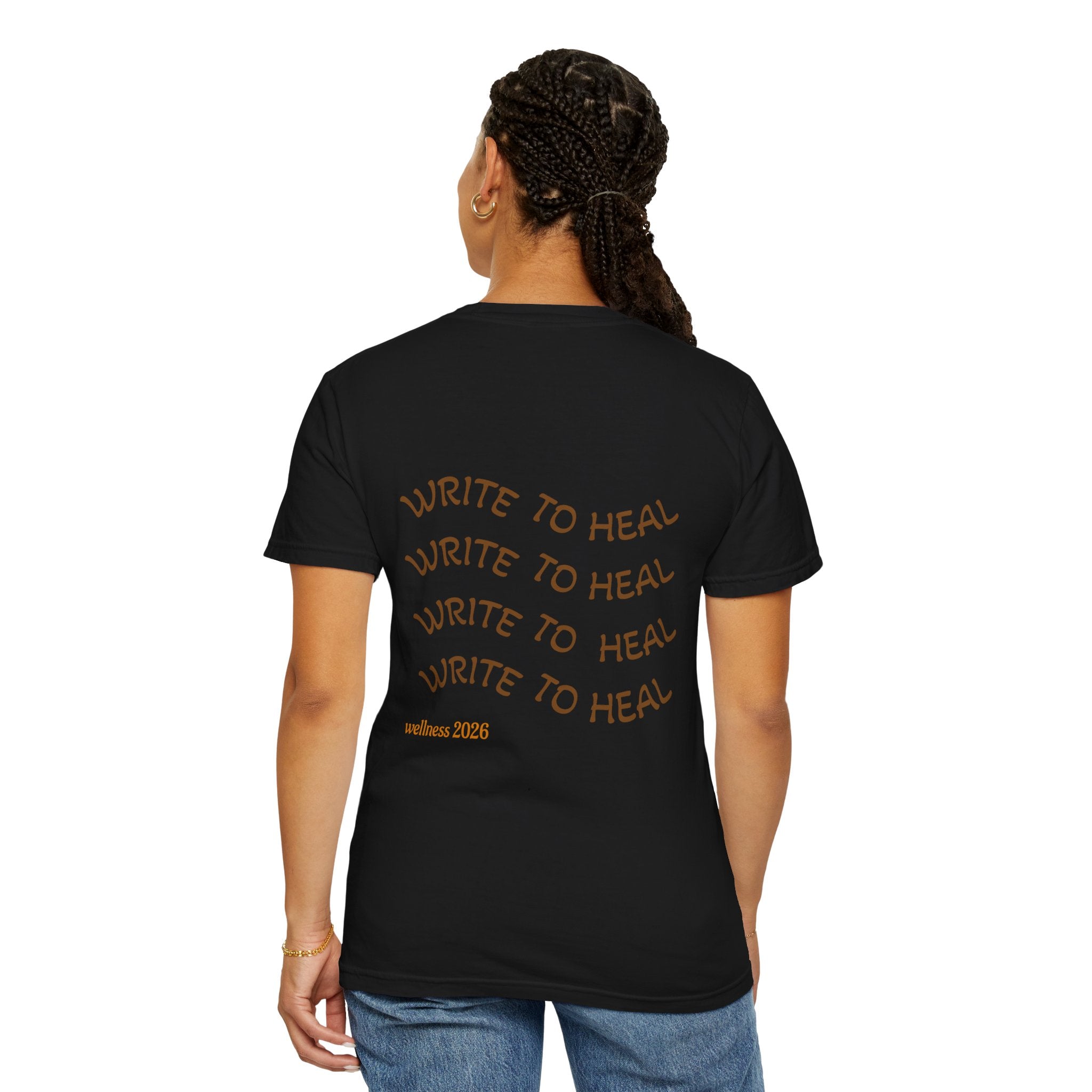 Every Warrior Wellness T-Shirt — “Write to Heal” Mental Health Awareness Tee