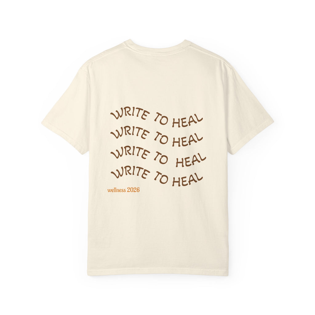 Every Warrior Wellness T-Shirt — “Write to Heal” Mental Health Awareness Tee