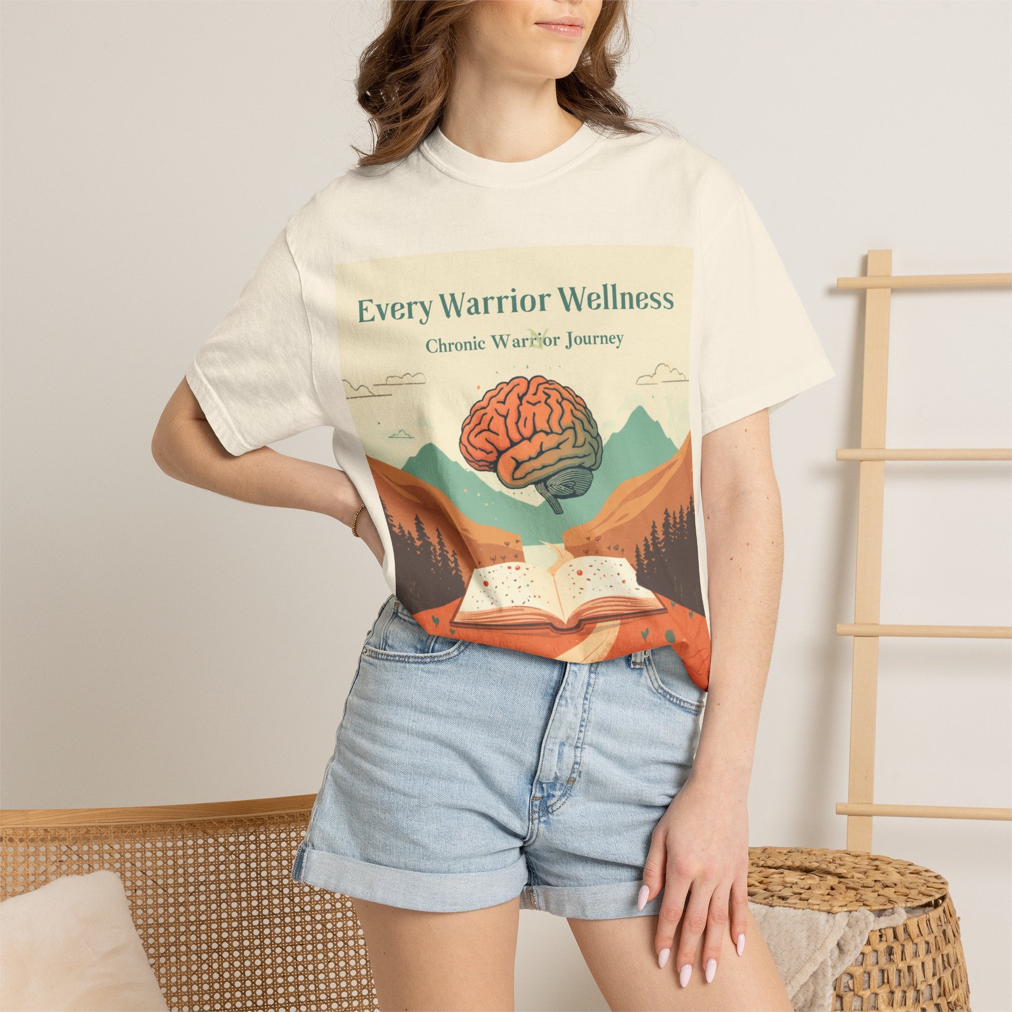 Every Warrior Wellness T-Shirt — “Write to Heal” Mental Health Awareness Tee